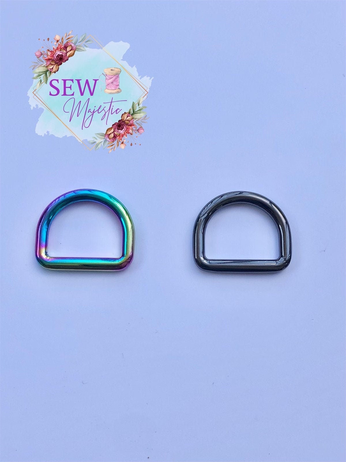 1" Welded D-Ring, For Bagmaking, D Ring, Sewing Notion, Purse Hardware, Sew Majestic, Adjustable Strap, Welded D Ring for Sewing