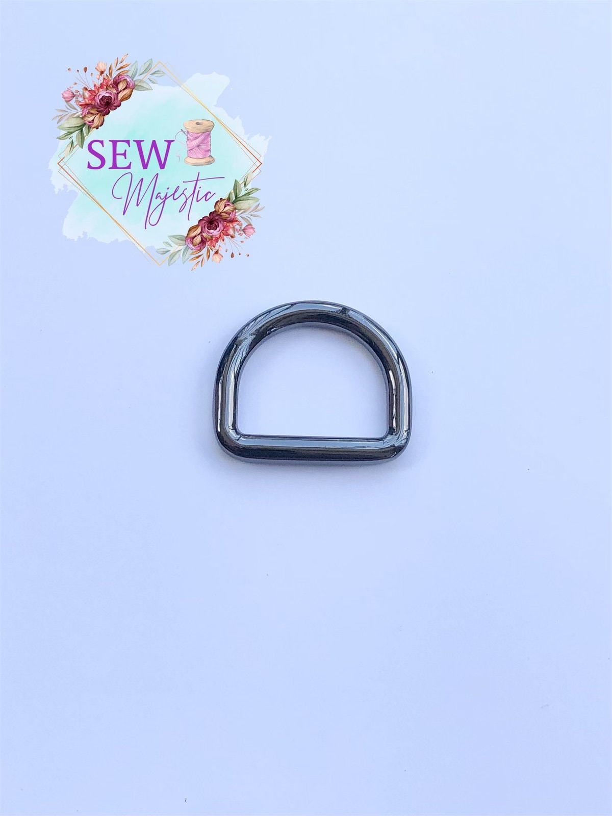 1" Welded D-Ring, For Bagmaking, D Ring, Sewing Notion, Purse Hardware, Sew Majestic, Adjustable Strap, Welded D Ring for Sewing