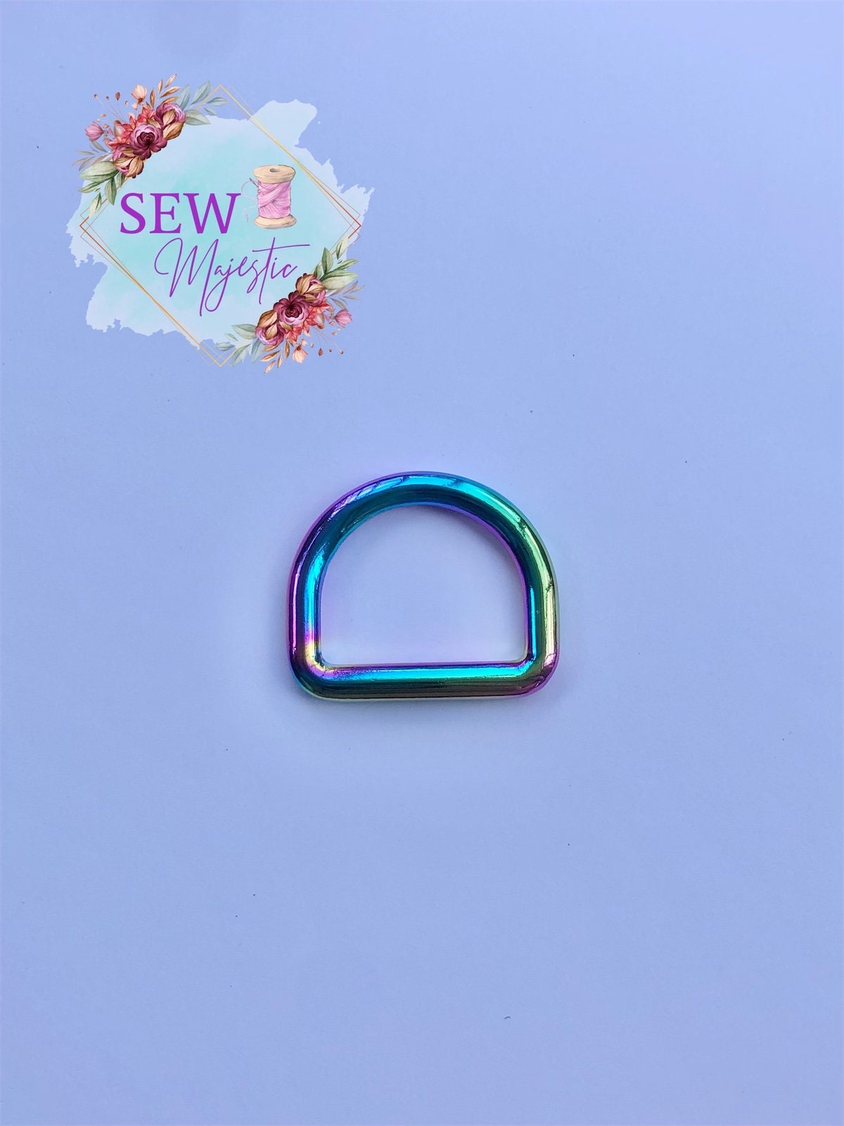 1" Welded D-Ring, For Bagmaking, D Ring, Sewing Notion, Purse Hardware, Sew Majestic, Adjustable Strap, Welded D Ring for Sewing