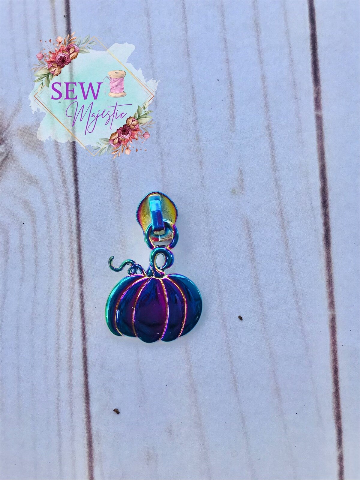 Exclusive Pumpkin Size #5 Zipper Pull for Nylon Zipper Tape