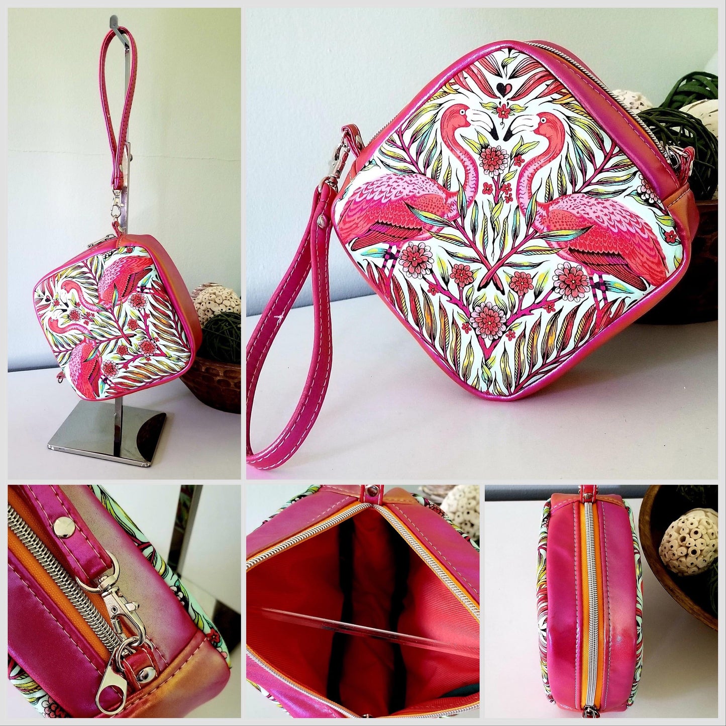 Willow Wristlet PDF Pattern, by Sew Majestic, Willow Wristlet Crossbody Bag, Downloadable Bag Pattern, Sewing Pattern,