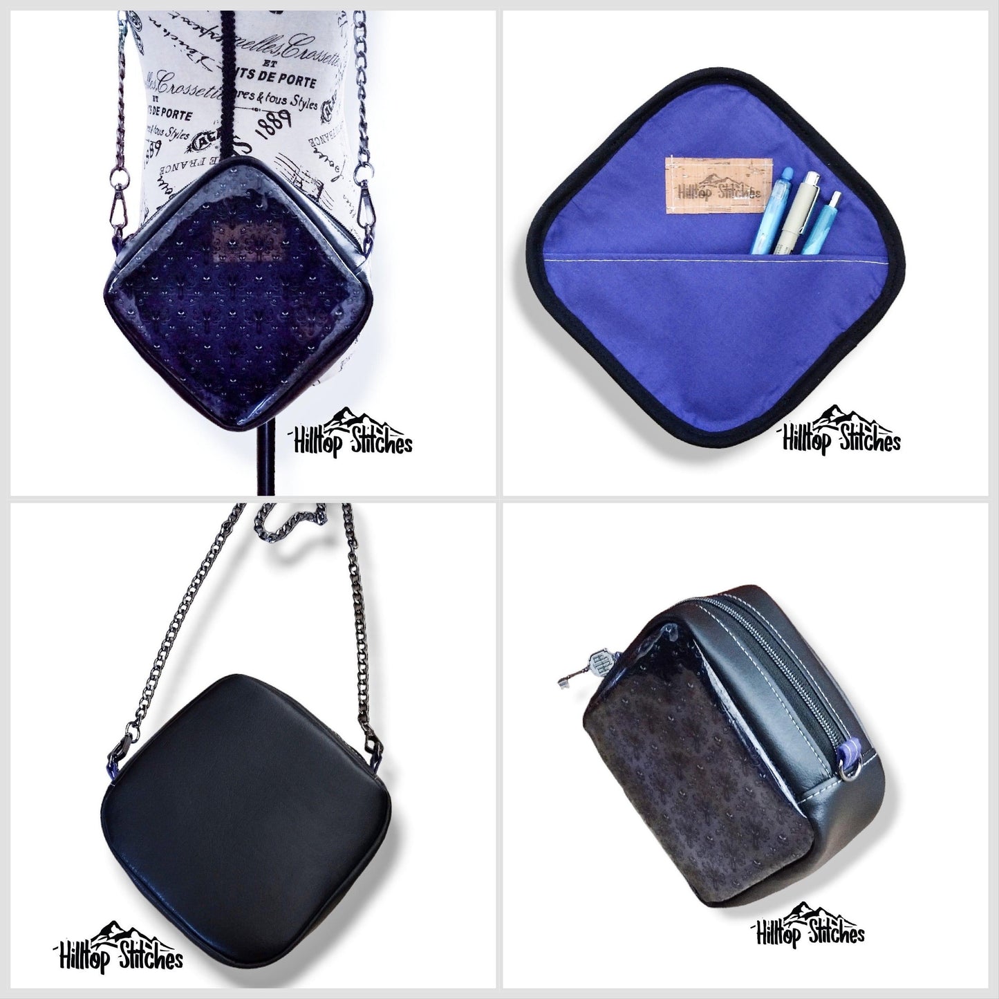 Willow Wristlet PDF Pattern, by Sew Majestic, Willow Wristlet Crossbody Bag, Downloadable Bag Pattern, Sewing Pattern,
