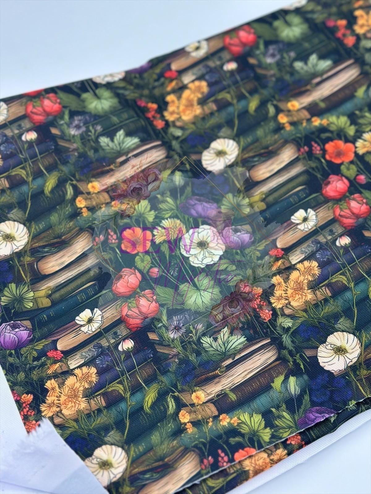 Water Resistant Canvas, By the Yard, Sew Majestic, Waterproof Fabric, Book Fabric, Floral, Cat Themed, Paris Themed