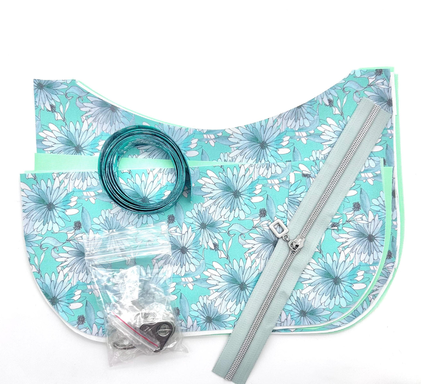 Winter Crescent Bag Kit by Sew Majestic, Hardware supplied, Does NOT include pattern.