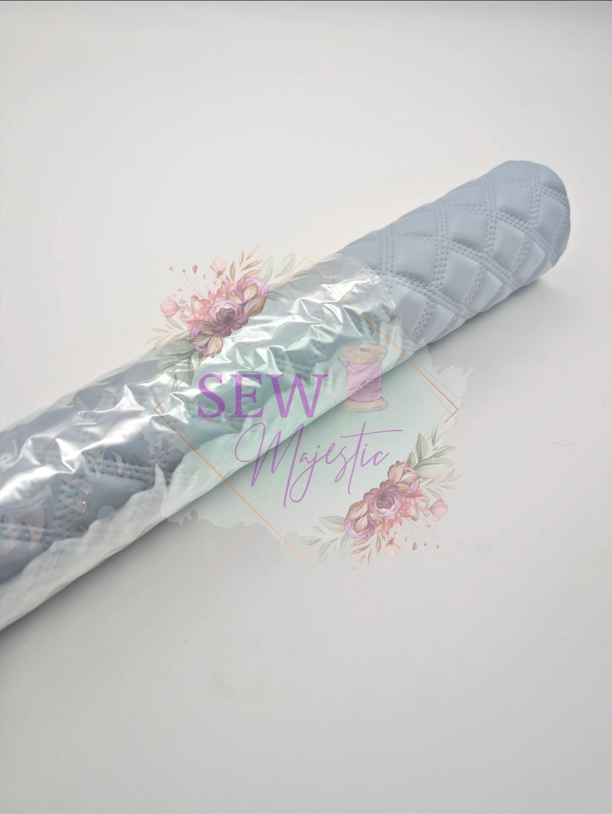 Diamond Quilted Vinyl, for bagmaking, domestic machine friendly, sewing, Sew Majestic