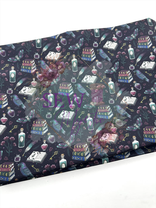 Dark Academia, By the Yard, Floral Fabric, For Bagmaking, Summer Themed, Waterproof, Sewing, Sew Majestic