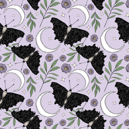 Spring Floral Moths Majestic Nylon Base