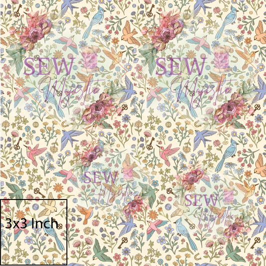 Pastel Birds Majestic Nylon Base