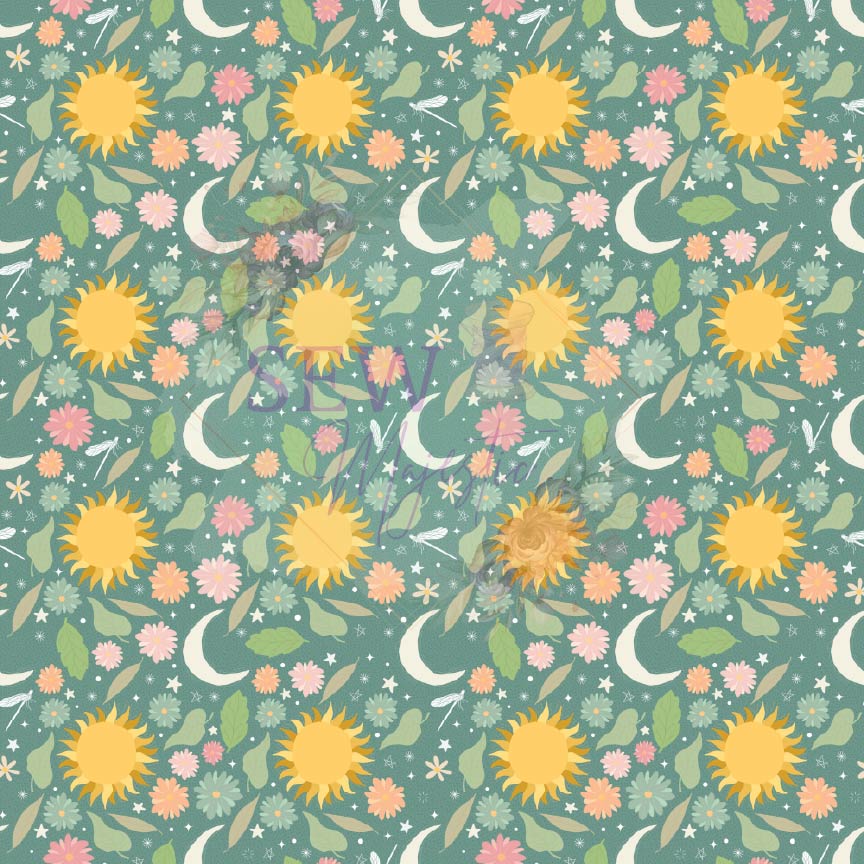 Sun Moon Stars  Majestic Nylon Base