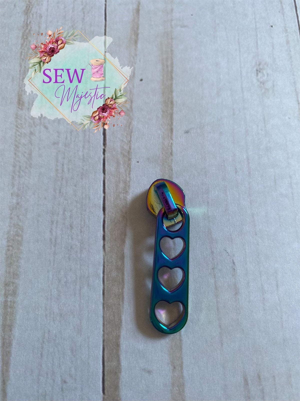 Triple Love Heart Size #5 Zipper Pulls for Nylon Zippers, Heart Zipper Pull, Nylon Zipper Pull, Size 5 Zipper, Sew Majestic, Zipper Charm