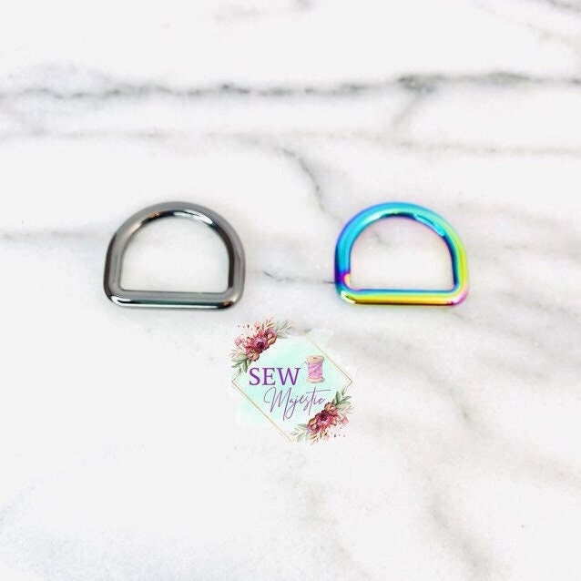 1" Welded D-Ring, For Bagmaking, D Ring, Sewing Notion, Purse Hardware, Sew Majestic, Adjustable Strap, Welded D Ring for Sewing