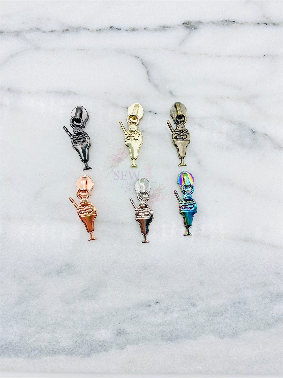 Classic Milkshake, Size #5, Nylon Zipper Pull, For Nylon Zipper Tape, Exclusive to Sew Majestic