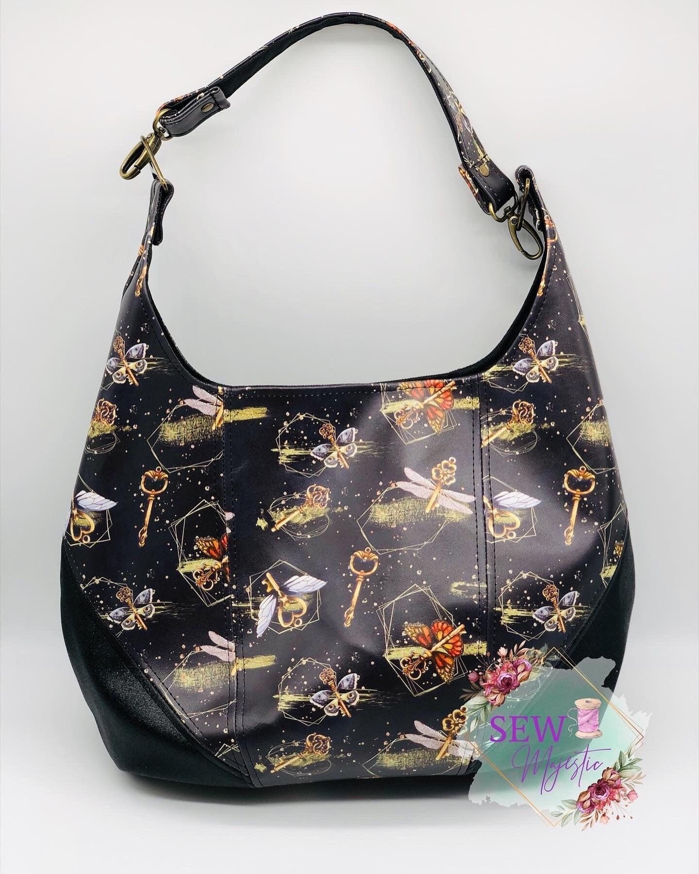 Flying Keys Purse, Magic inspired Purse, Handbag, Shoulder Bag, Fantasy Gift, Gift for woman, gift for geeky girlfriend, Florida Park Bag