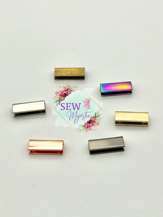 1" One Inch Screw-in Strap Ends, Strap Ends for Bagmaking, Strap End Caps, For Bagmaking, Purse Hardware, Sewing Notions, Rainbow Hardware