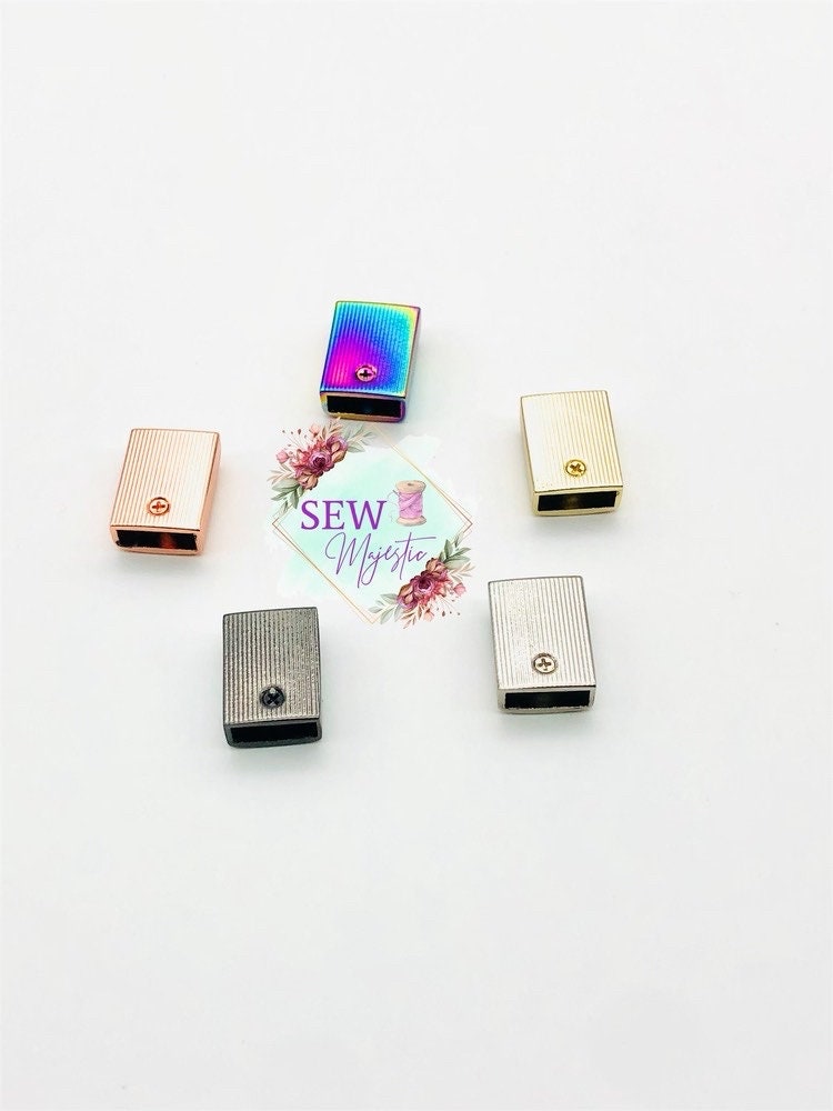 XL Zipper End Caps, screw-in zipper ends, Zipper Cap, For Bagmaking, Bag Hardware, Sewing Supply, Sew Majestic, Sewing Notion