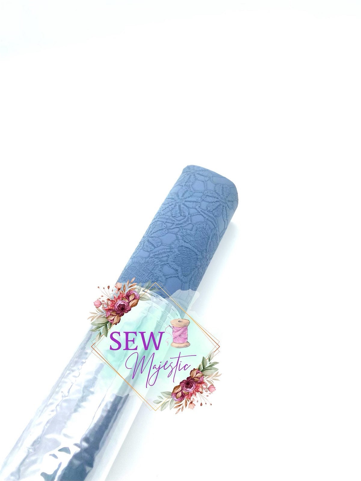 Blooming Embossed Vinyl, For Sewing, For Bagmaking, Vinyl Fabric, Custom Vinyl, Embossed Vinyl, 18" Roll, Sew Majestic, Faux Leather, Floral