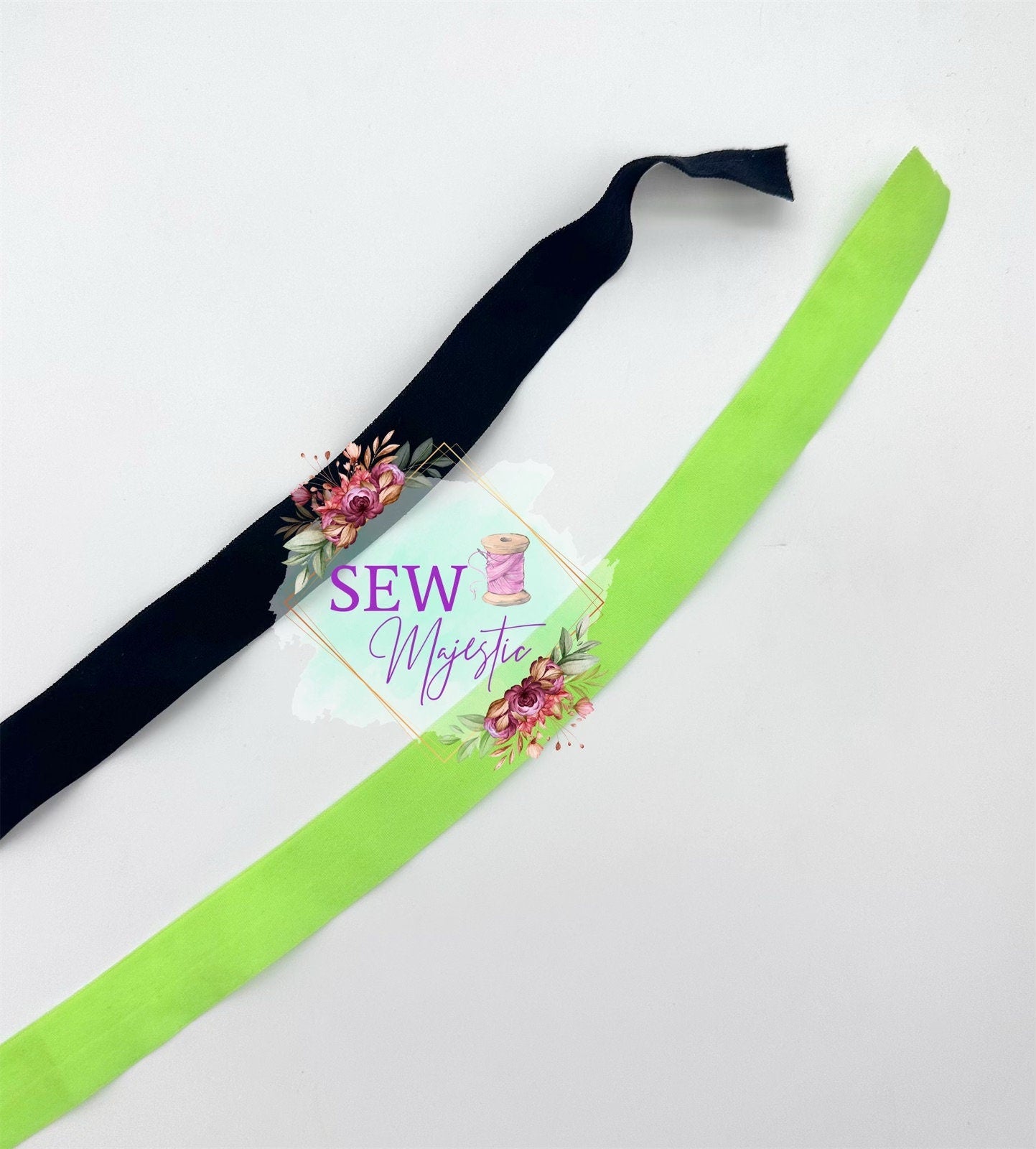 Fold Over Elastic, 2cm elastic, .75 inch fold over elastic, for bagmaking, for sewing, sewing supply, sewing notions, Sew Majestic