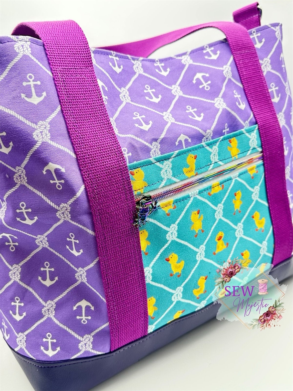 The Eileen Pool Tote Pattern, PDF Printable Pattern, Sewing Pattern, Beach Bag Pattern, For Sewists, For Bagmaking, PDF Sewing File.