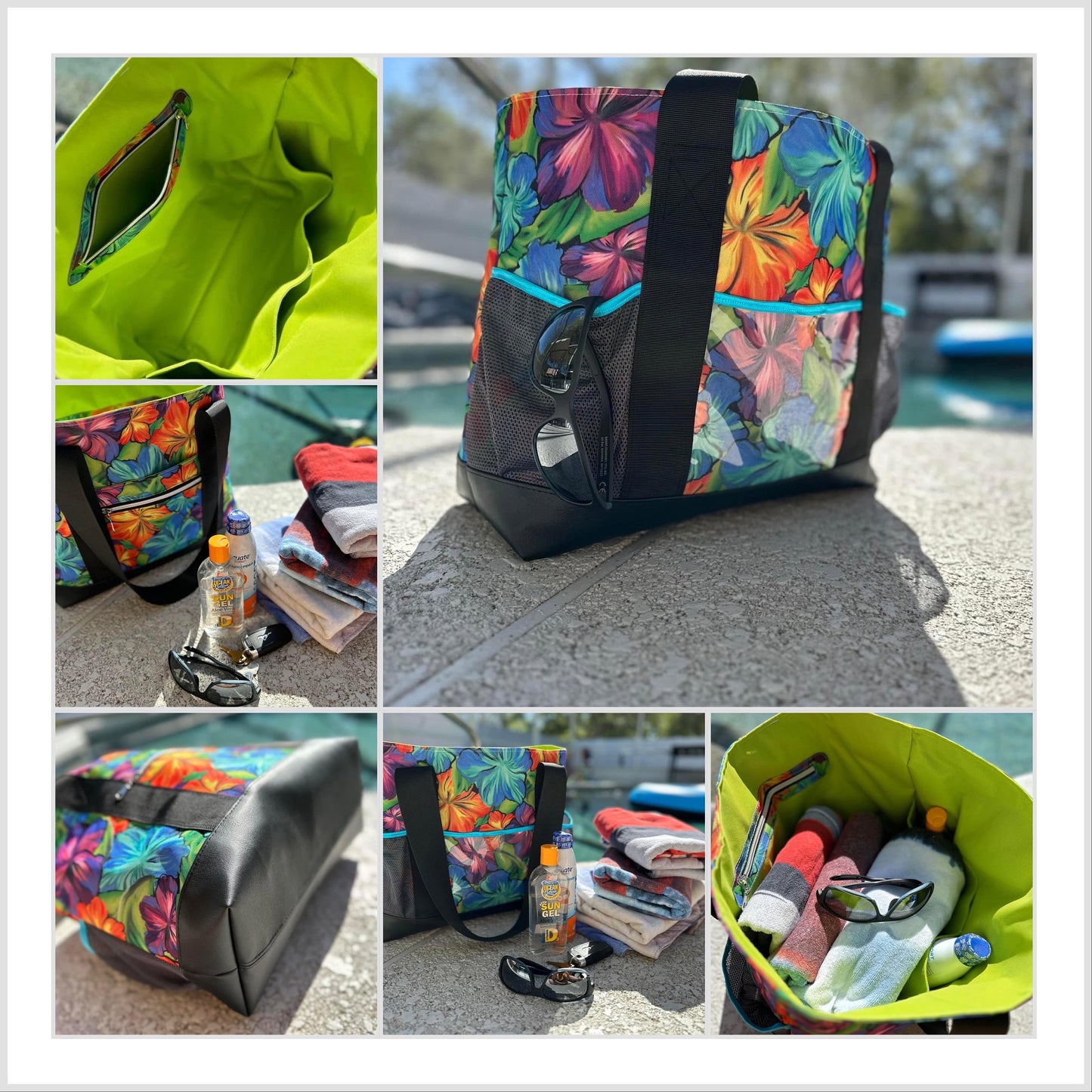 The Eileen Pool Tote Pattern, PDF Printable Pattern, Sewing Pattern, Beach Bag Pattern, For Sewists, For Bagmaking, PDF Sewing File.