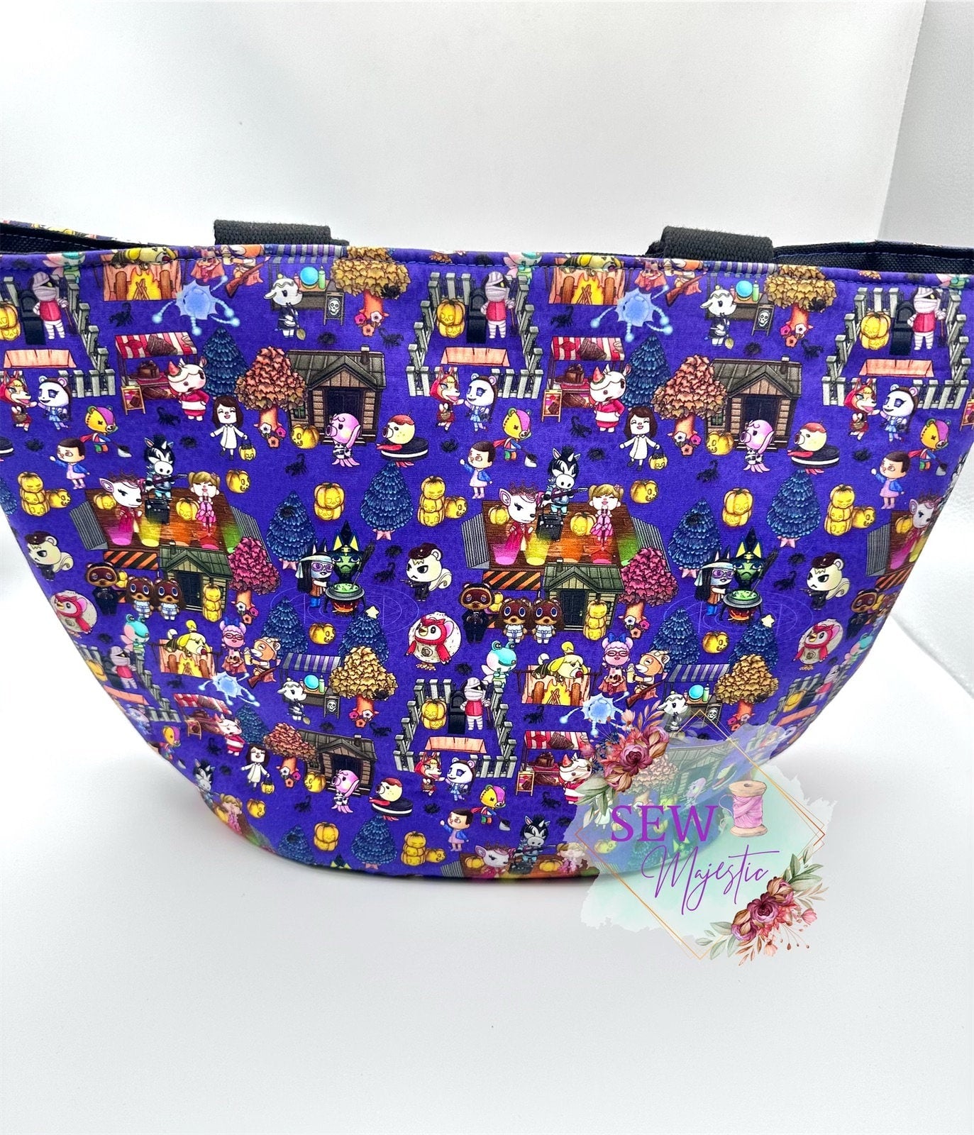 Halloween Tote Bag, Trick or Treat Tote, Spooky Season, Horror Themed Tote, Halloween Gift, Gift for Horror Fan, Anime Artwork