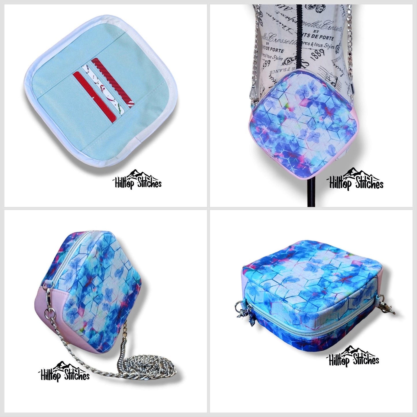 Willow Wristlet PDF Pattern, by Sew Majestic, Willow Wristlet Crossbody Bag, Downloadable Bag Pattern, Sewing Pattern,