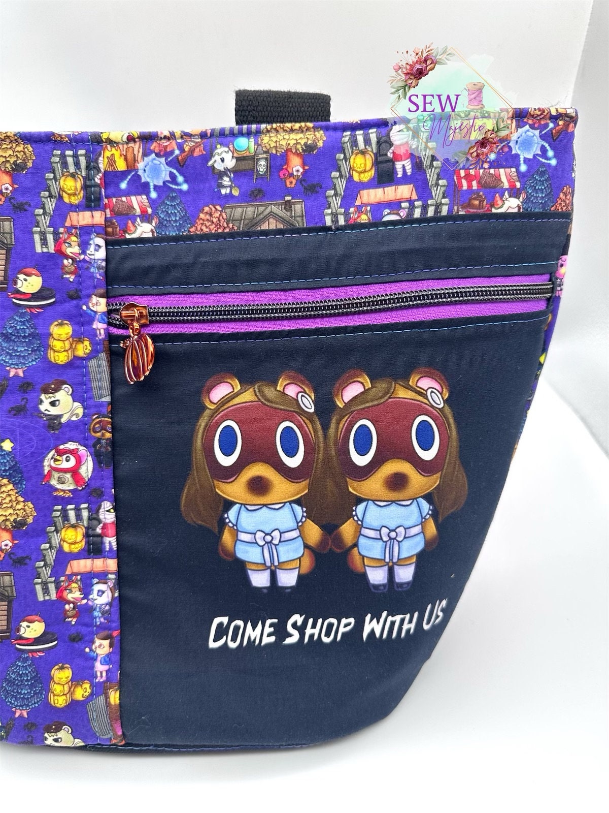 Halloween Tote Bag, Trick or Treat Tote, Spooky Season, Horror Themed Tote, Halloween Gift, Gift for Horror Fan, Anime Artwork