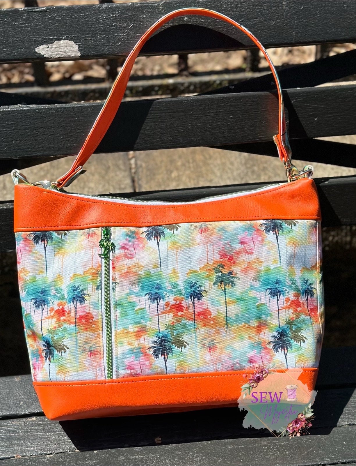Addy Shoulder Bag Sewing Pattern by Sew Majestic, Downloadable PDF Pattern, Printable Bag Pattern, for Bagmakers, Sewing Supply, Crossbody