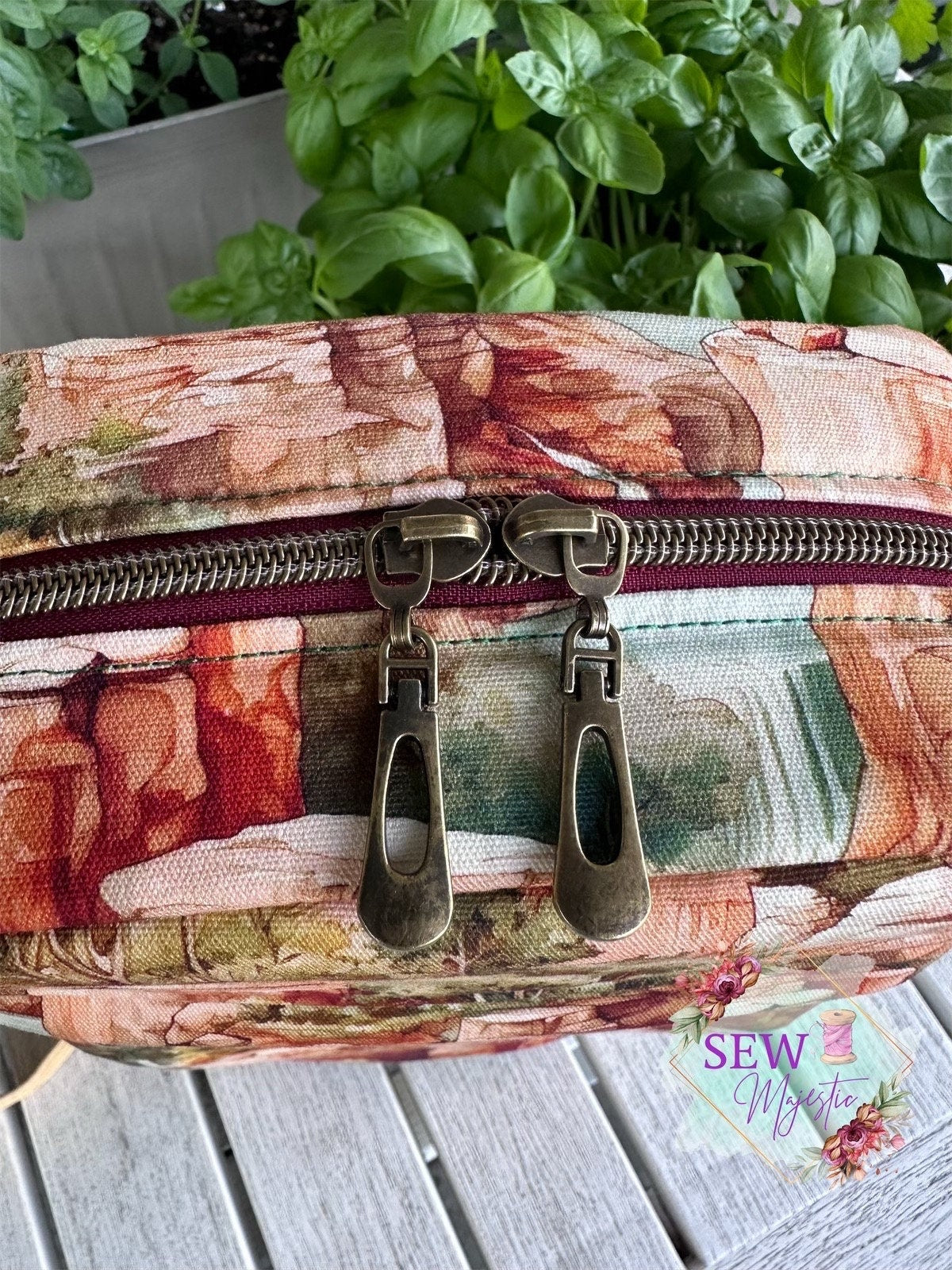 Nature Sling Bag by Sew Majestic, Southwest themed purse, sling backpack, Handmade with Custom Canvas Fabric, Gift for Nature Lover