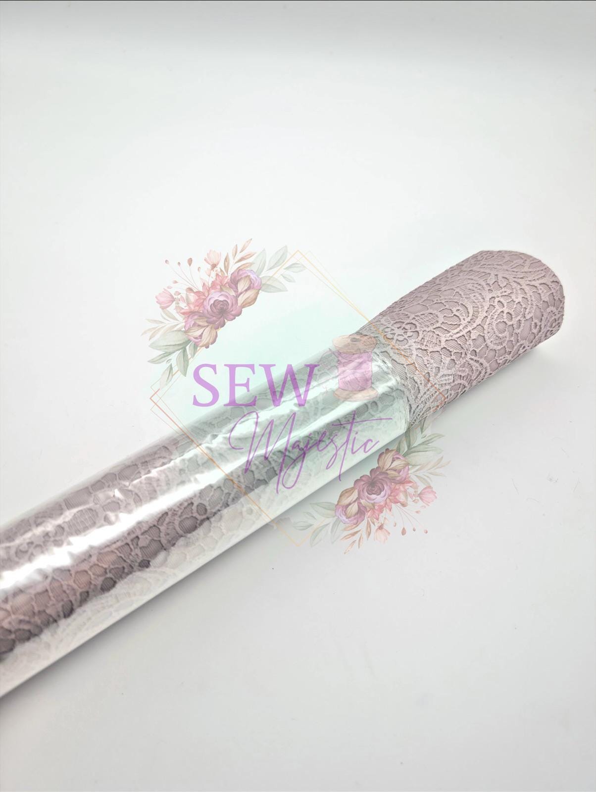 Lace Vinyl, For Sewing, For Bagmaking, Vinyl Fabric, Custom Vinyl, Embossed Vinyl, 18" Roll of Vinyl, Sew Majestic, Faux Leather