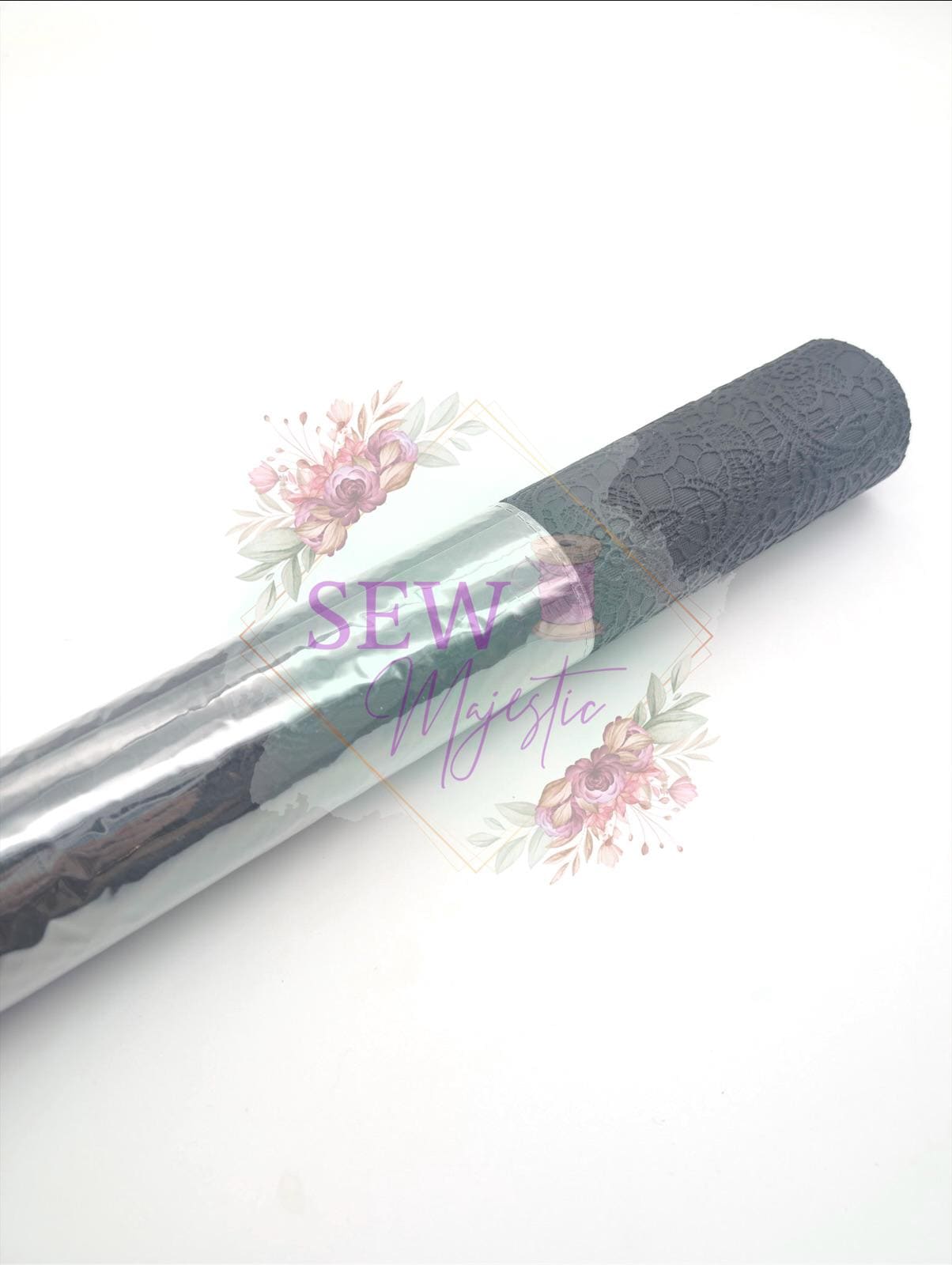 Lace Vinyl, For Sewing, For Bagmaking, Vinyl Fabric, Custom Vinyl, Embossed Vinyl, 18" Roll of Vinyl, Sew Majestic, Faux Leather