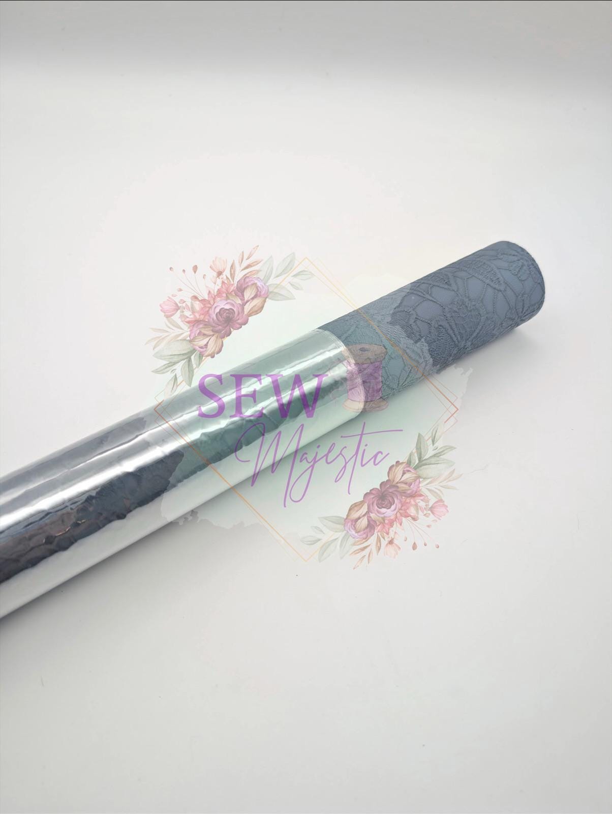 Blooming Embossed Vinyl, For Sewing, For Bagmaking, Vinyl Fabric, Custom Vinyl, Embossed Vinyl, 18" Roll, Sew Majestic, Faux Leather, Floral