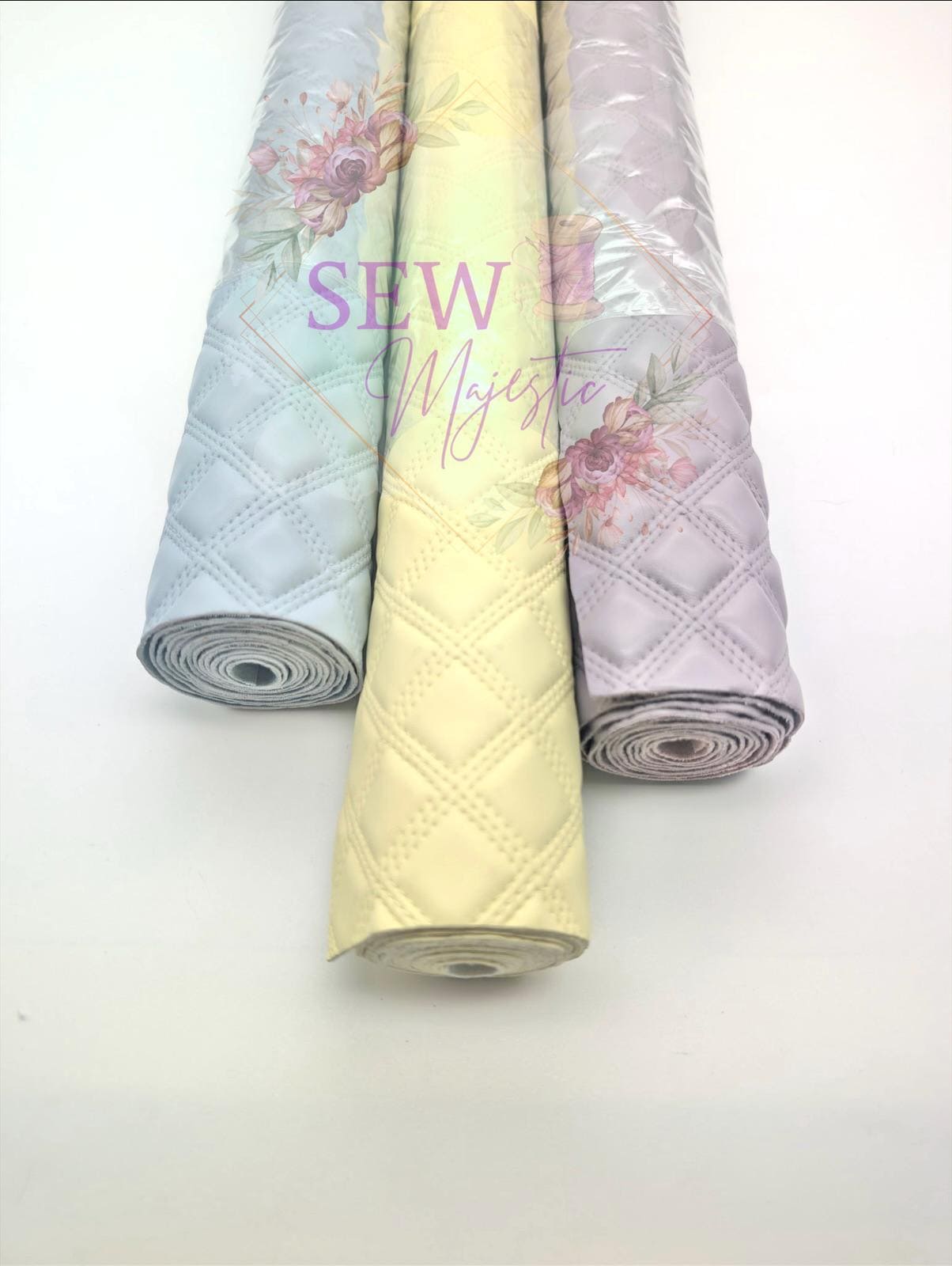 Diamond Quilted Vinyl, for bagmaking, domestic machine friendly, sewing, Sew Majestic