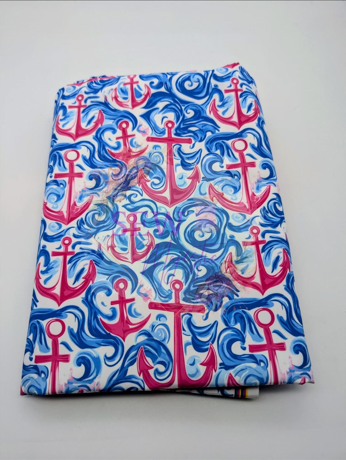 Anchor Majestic Nylon Fabric, Waterproof, By the Yard, For Bagmaking, Bonded Nylon, Summer Themed Sewing Notion, Sew Majestic