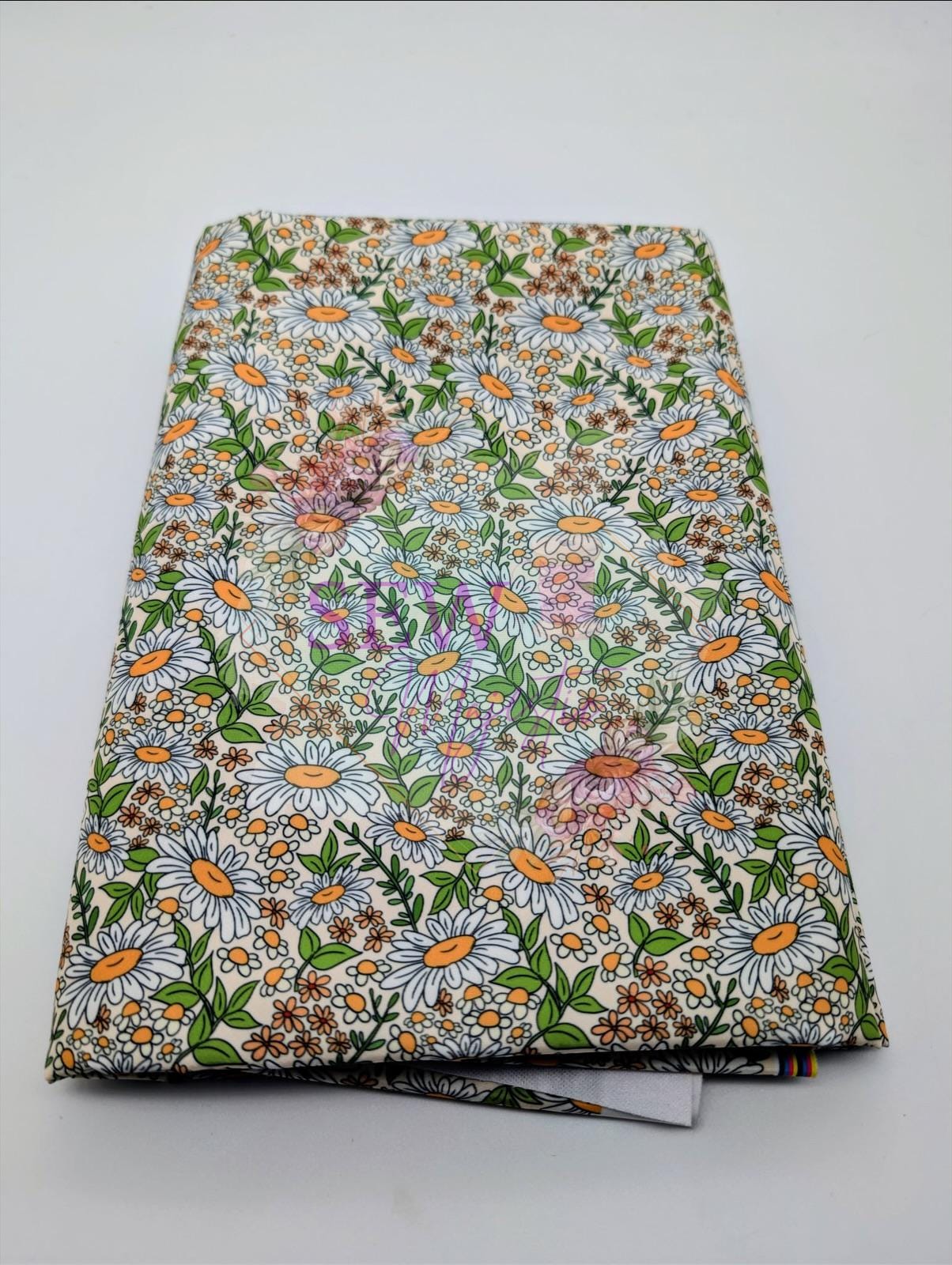 Spring Daisy Majestic Nylon Fabric, By the Yard, Floral Fabric, For Bagmaking, Summer Themed, Waterproof, Sewing, Sew Majestic