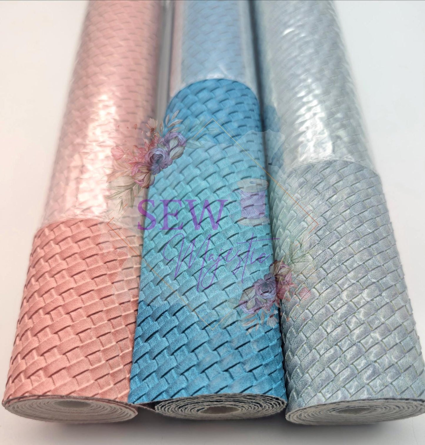 Basketweave Vinyl, for bagmaking, domestic machine friendly, sewing, Sew Majestic