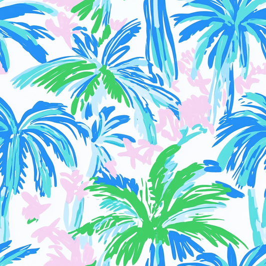Preppy Palm Trees Majestic Nylon Base