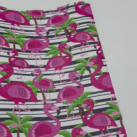 Printed Vinyl Fabric, For Sewing, Bagmaking, Vinyl Fabric, Roll of, Smooth Vinyl, with Canvas Backing, Floral Prints, Animal, Sew Majestic