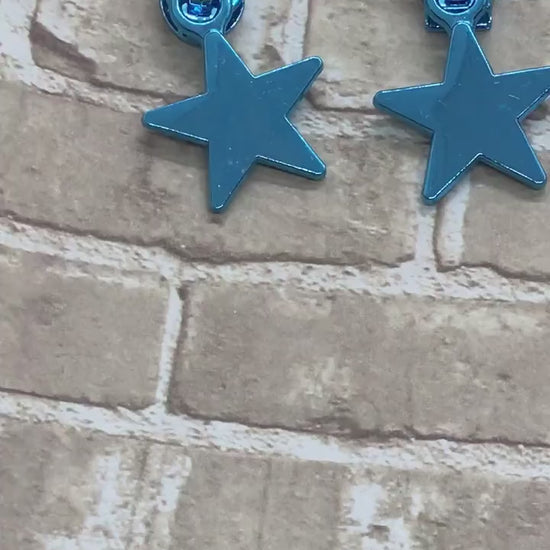 Red or Blue Size #5  Star Nylon Zipper Pull, Custom Zipper Pull, Star Zipper Pull, Red Zipper Pulls, Blue Zipper Pulls, Bagmaking Supply