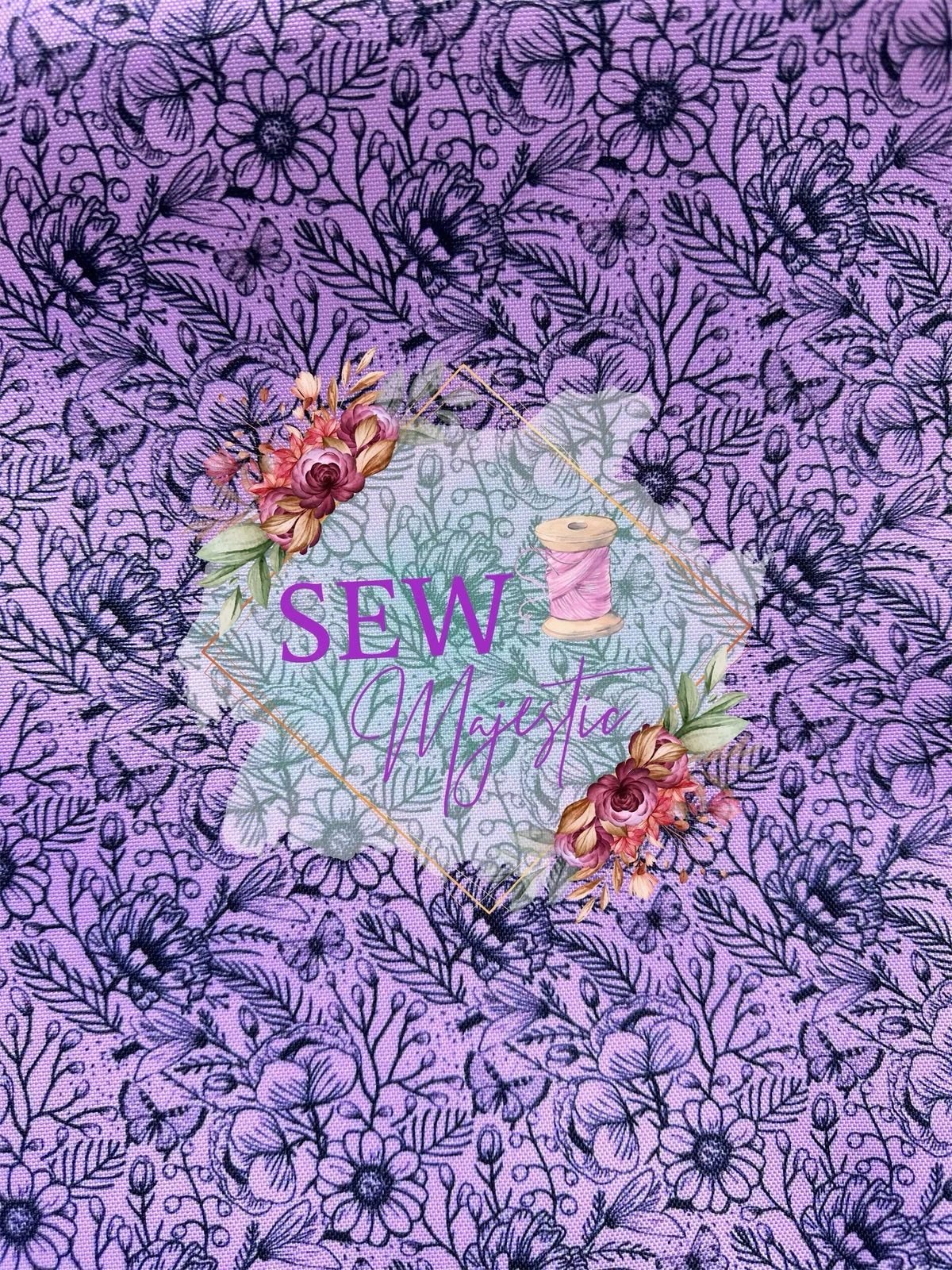 Purple Lineart Majestic Nylon Base