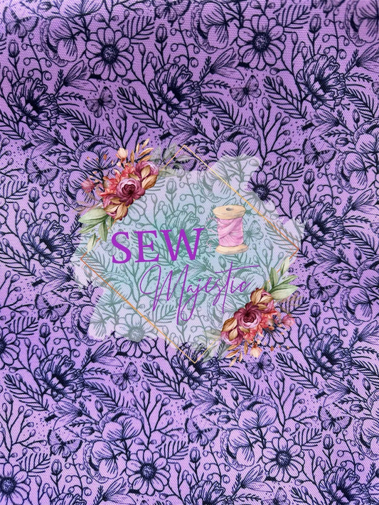 Purple Lineart Majestic Nylon Base